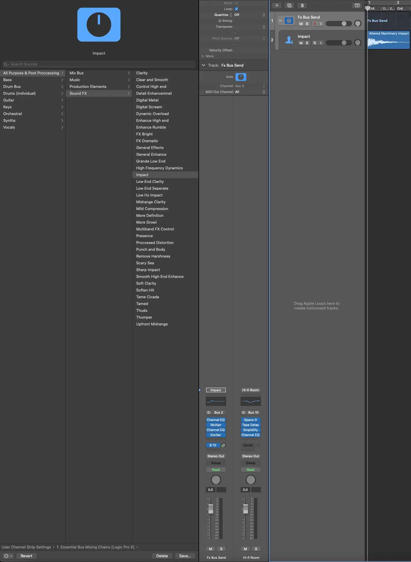🔹 Mix Bus Chains – Instantly glue and enhance your full mix for a polished, radio-ready sound.
🔹 Music Bus Chains – Elevate melodies, harmonies, and layers with dynamic, pro-level processing.
🔹 Production Elements & FX – Shape riser impacts, whooshes, atmospheres, and transitions with surgical precision.