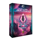 Box of Levitation Vocal Presets with a microphone graphic on a colorful background