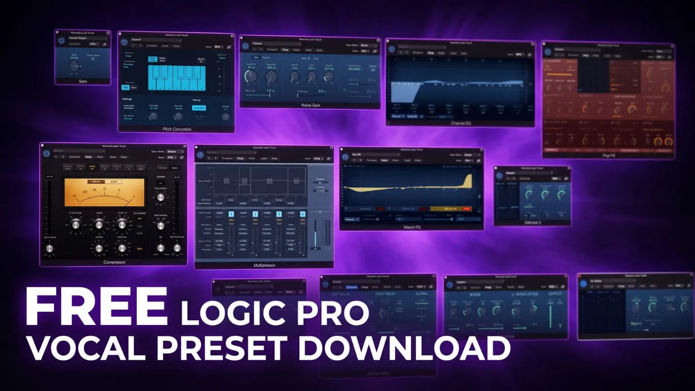 Free Logic Pro Lead Vocal Preset (Stock Plugins Only): The Full Channel Strip, Explained