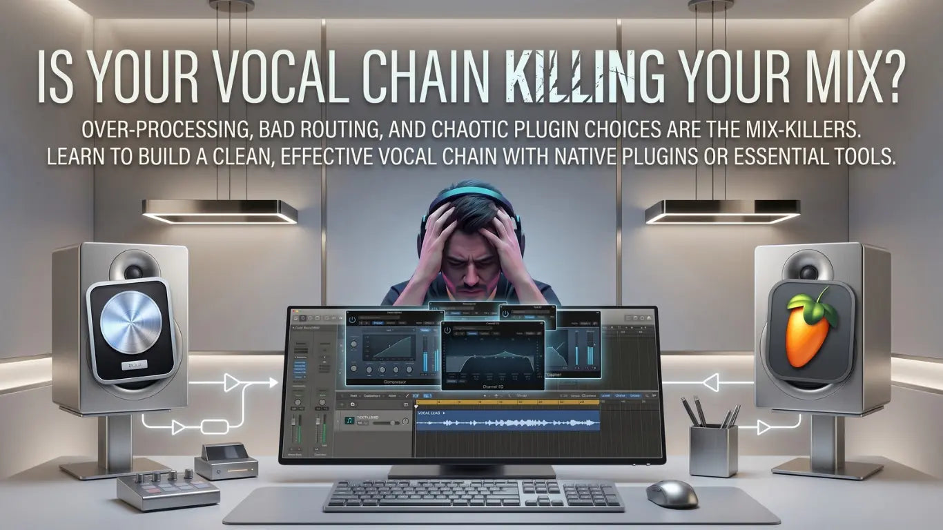 7 Signs Your Vocal Chain Is Killing Your Mix (And How to Fix It With Stock Plugins)
