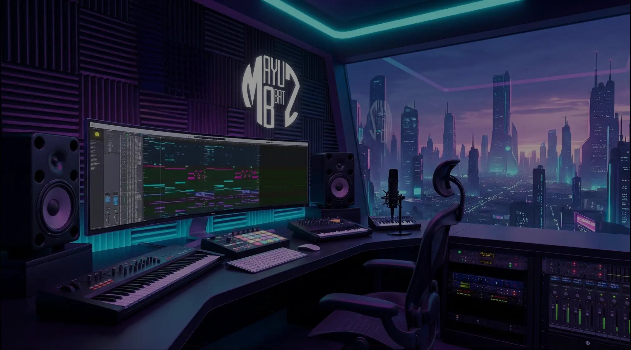 Futuristic Music Studio | Shop Beats on www.mayubeatz.com | Licenses available