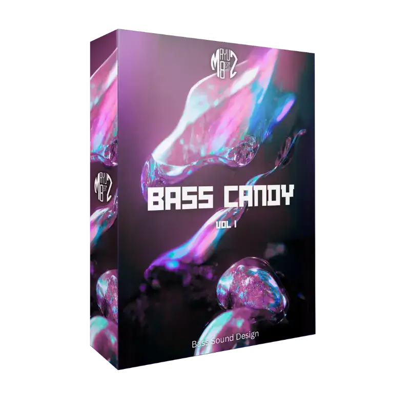 Bass Candy Vol 1 – Bass Sound Design Sample Pack featuring 88 intricate, morphing bass samples for music producers. Add depth, variation, and uniqueness to your tracks. 100% royalty-free and compatible with all DAWs. Use for Serum 2 Wav tables. 