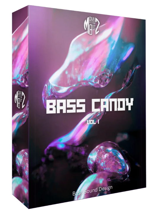 Our Bass Sound Design Sample Pack "Bass Candy Vol 1"!  Dive into 88 files of endless intricate and morphing bass sound design, offering unparalleled depth and variation for your musical creations that will separate your production from the rest. Explore the royalty-free sample packs on our site! 