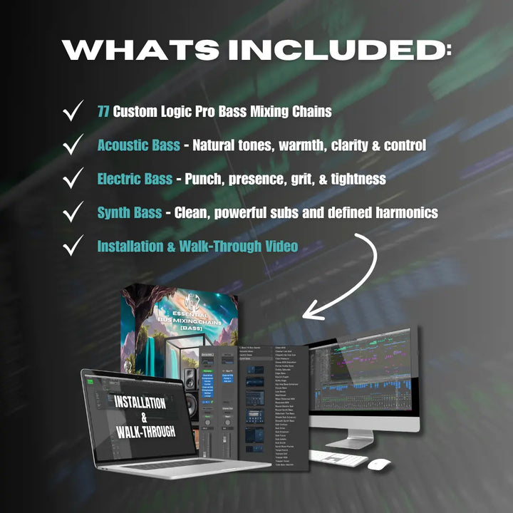 Essential Bus Mixing Chains Bass | Logic Pro Stock Plugins