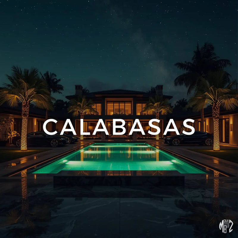 Luxury house with pool at night in Calabasas. Calabasas 97 BPM | C# Minor | R&B/Hip-Hop Beat
Calabasas is a smooth and luxurious R&B/hip-hop instrumental crafted for artists with melodic flows, laid-back delivery, and a vibe that feels modern, emotional, and effortlessly polished.