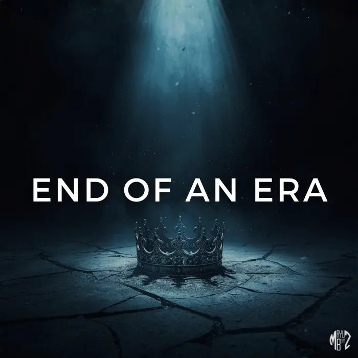 Crown on a dark stone floor with 'End of an Era' text. End Of An Era 148 BPM | D Minor | Hip-Hop/Rap Beat
End Of An Era is built for artists stepping into a new chapter with clarity and emotion. The energy is heartfelt yet powerful, blending ambient piano textures with hard trap drums that create tension between vulnerability and strength.