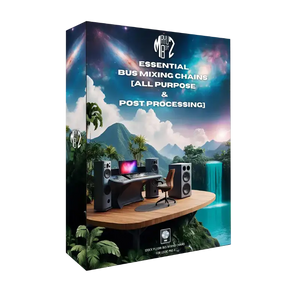 All Purpose Bus Mixing Chains – 140 Logic Pro stock-plugin chains for full mix, melodies, FX, and cinematic sound design. Designed for polished, pro-level sound across genres. No third-party plugins required.