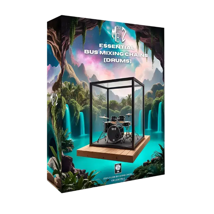 Take full control of your drums with 179 custom-crafted bus chains—built exclusively with Logic Pro X stock plugins. This essential toolkit covers full drum bus processing for acoustic and electronic kits, plus dedicated chains for individual elements like kicks, snares, toms, percussion, hats, cymbals, and claps. Whether you want crisp trap drums, thundering rock kits, or tight electronic grooves, these chains give your drums clarity, punch, and mix-ready presence in seconds.