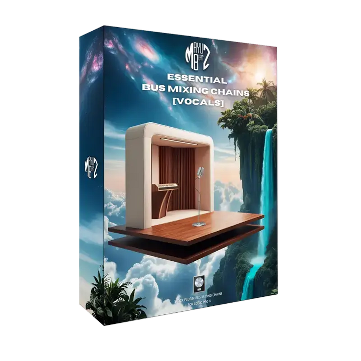 Essential Vocal Bus Chains – 63 Logic Pro X mixing chains for lead vocals, ad-libs, harmonies, and chopped vocals. Add depth, glue, and polish instantly using only stock plugins. Drag-and-drop vocal enhancement for all styles.