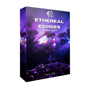 Ethereal Echoes Melody Loops – 24 ambient and futuristic melody loops with tracked-out stems and MIDI. Perfect for modern producers seeking lush, celestial soundscapes and sonic inspiration from beyond. 100% royalty-free.