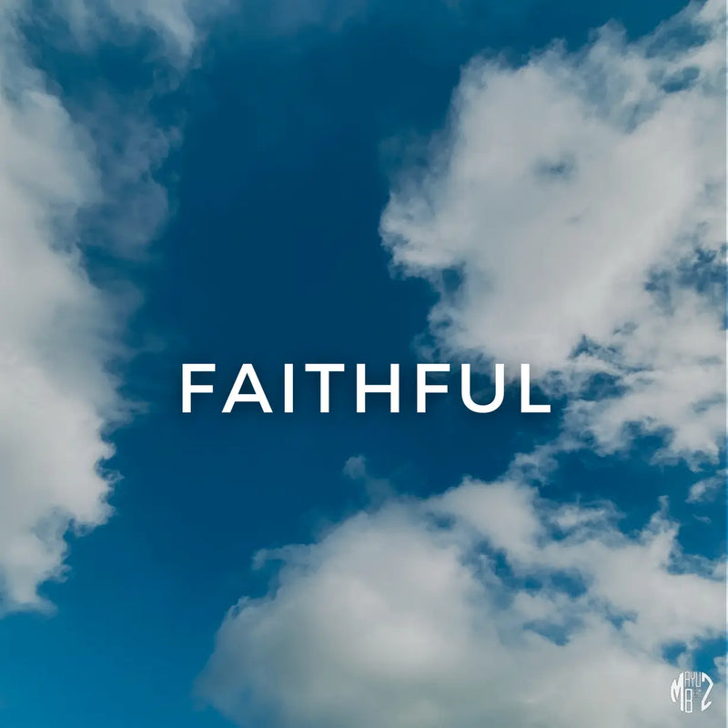 Cloudy sky with the word 'FAITHFUL' in white text. Faithful 90 BPM | A# Minor | Pop/Hip-Hop Beat
Faithful is a smooth and emotional pop/hip-hop instrumental crafted for artists with melodic delivery, introspective lyrics, and a sound that feels heartfelt, modern, and expressive.


