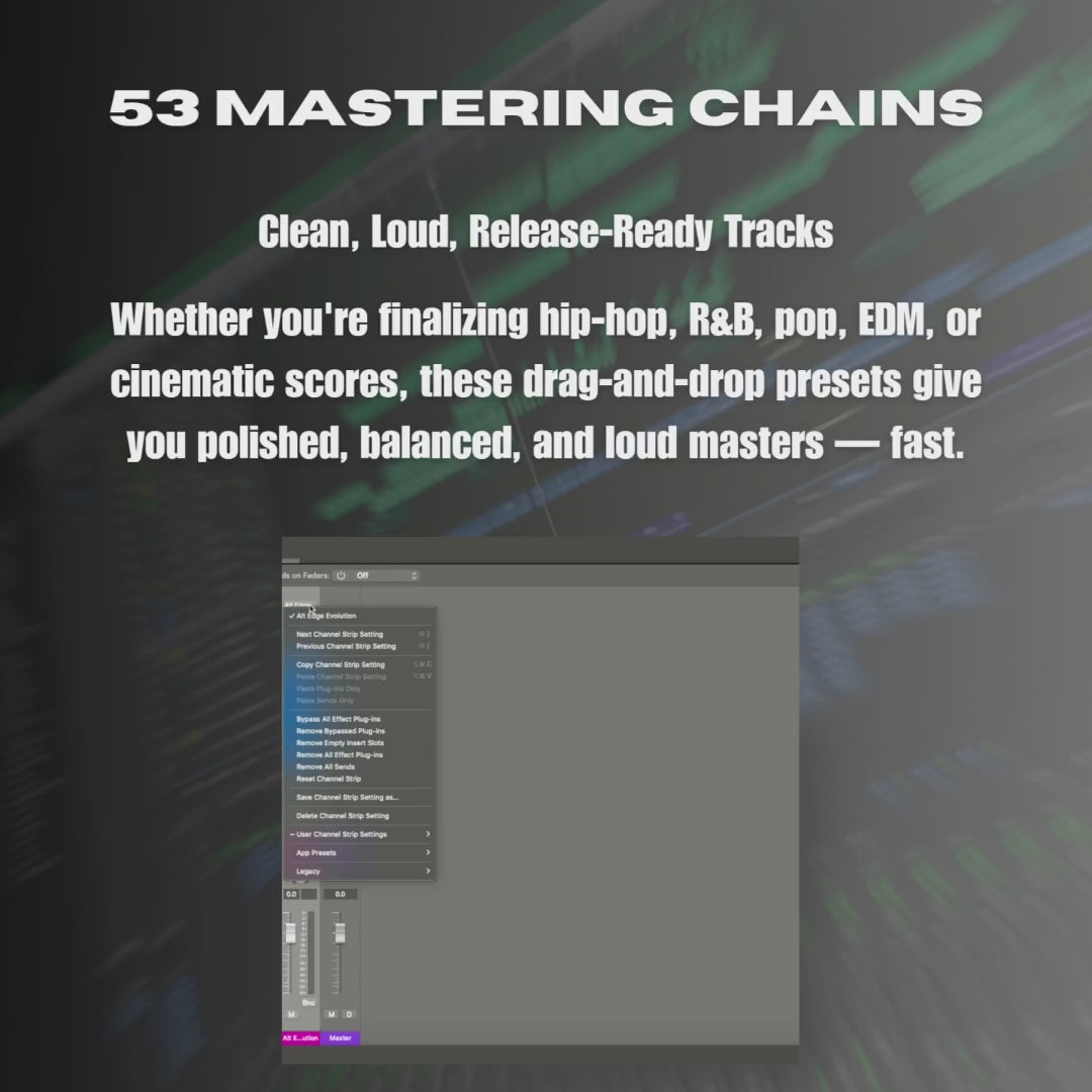 53 Powerful Mastering Chains for Logic Pro X