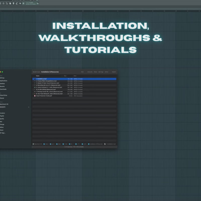 Installation, Walkthroughs & Tutorials
