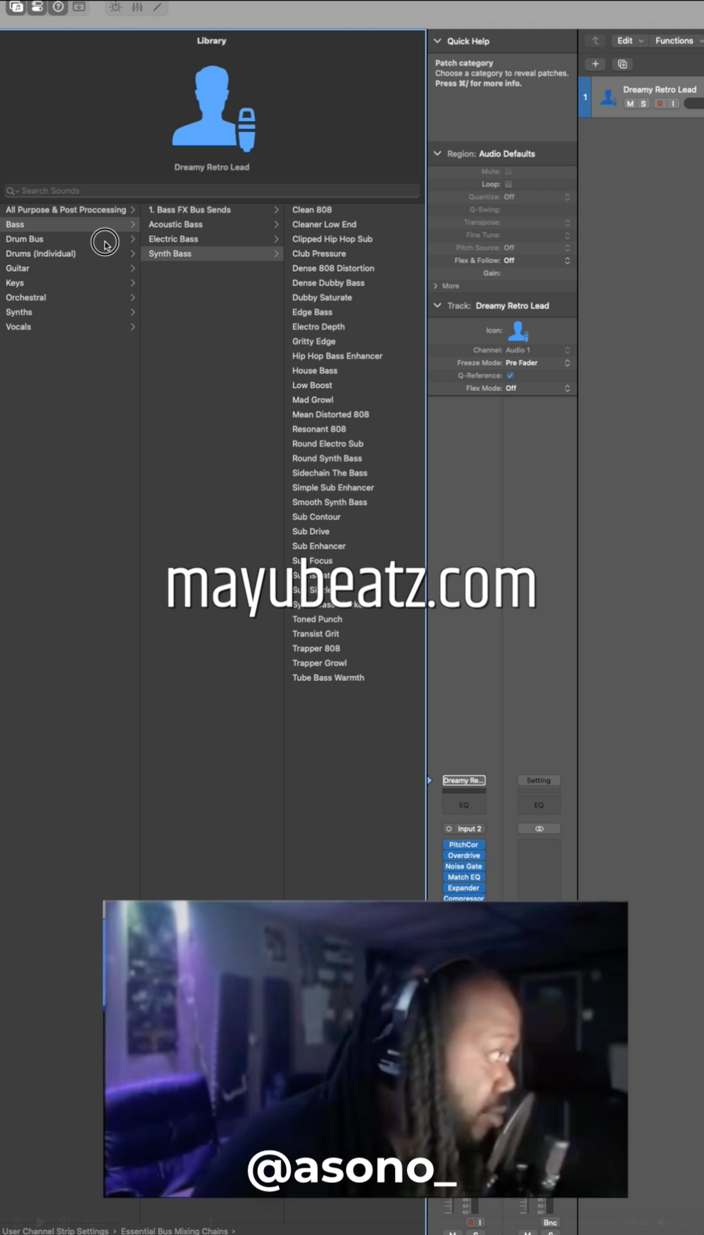 Vocal Presets for logic pro, Logic Pro Vocal Presets