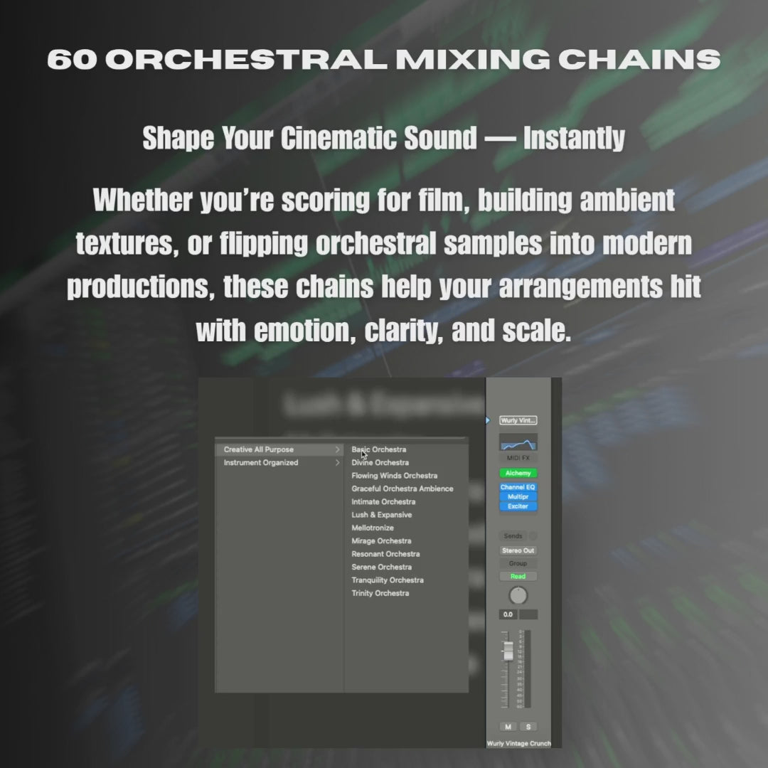 60 Powerful Orchestral Mixing Chains For Logic Pro